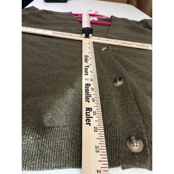 A New Day Cardigan Sweater Womens Button-Up size XXL Olive Green - Picture 5 of 6